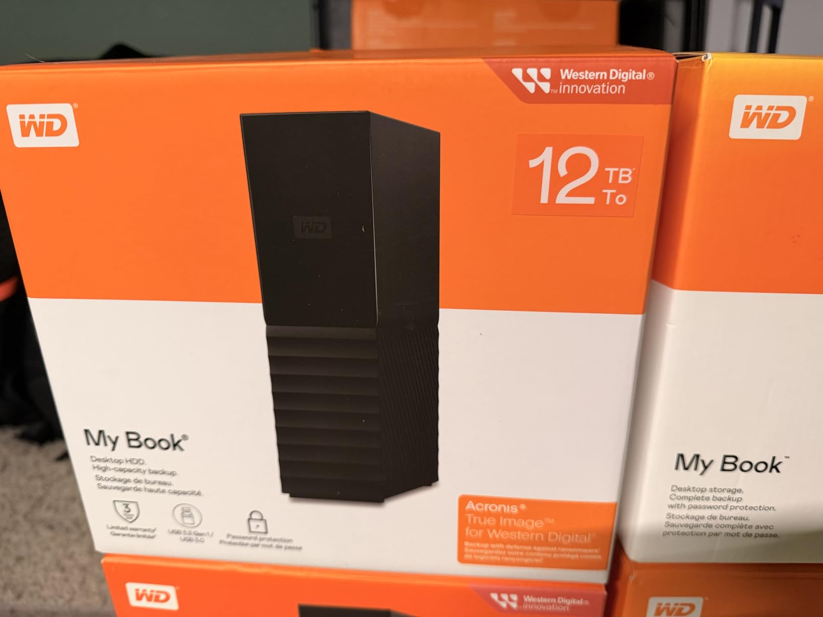 Western Digital 8TB My Book Desktop External Hard Drive, USB 3.0, External HDD with Password Protection and Backup Software (WDBBGB0080HBK-NESN) customer photo 2