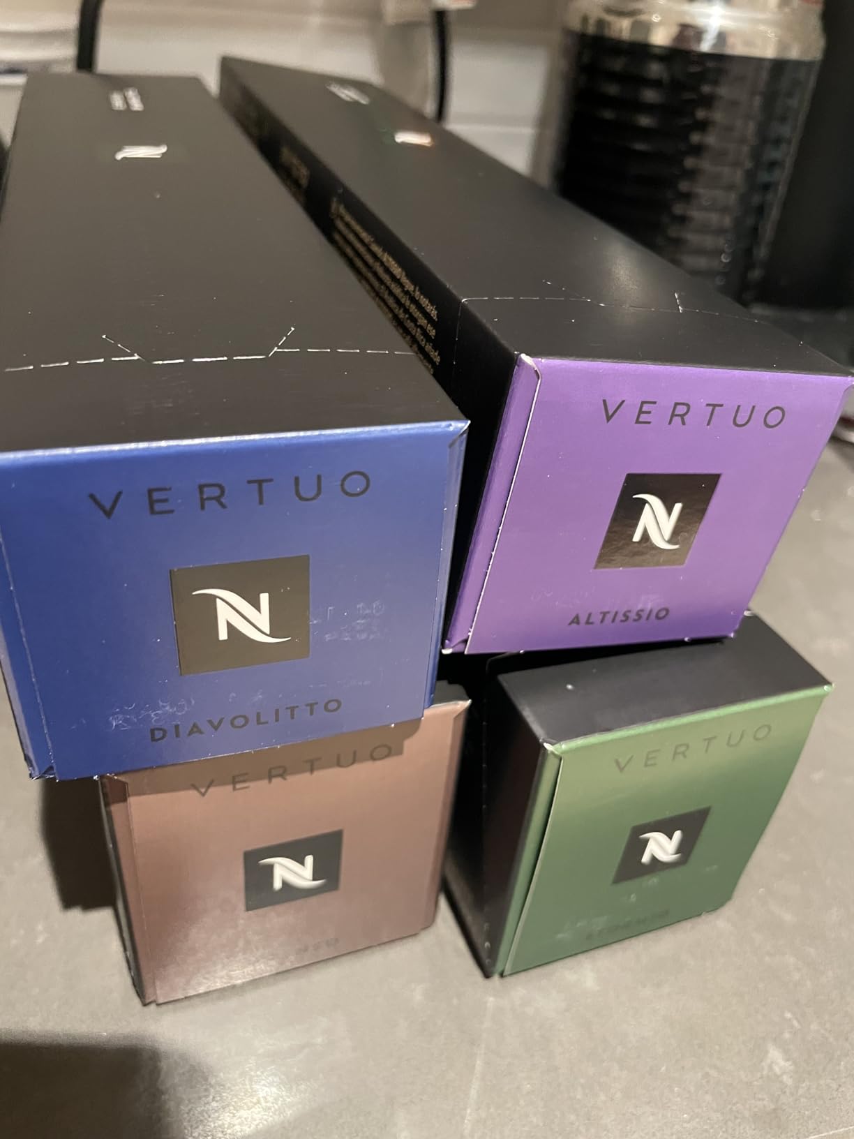 Nespresso Capsules Vertuo, Dark Assortment Variety Pack, Dark Roast Coffee & Espresso, 40-Count Coffee & Espresso Pods customer photo 2
