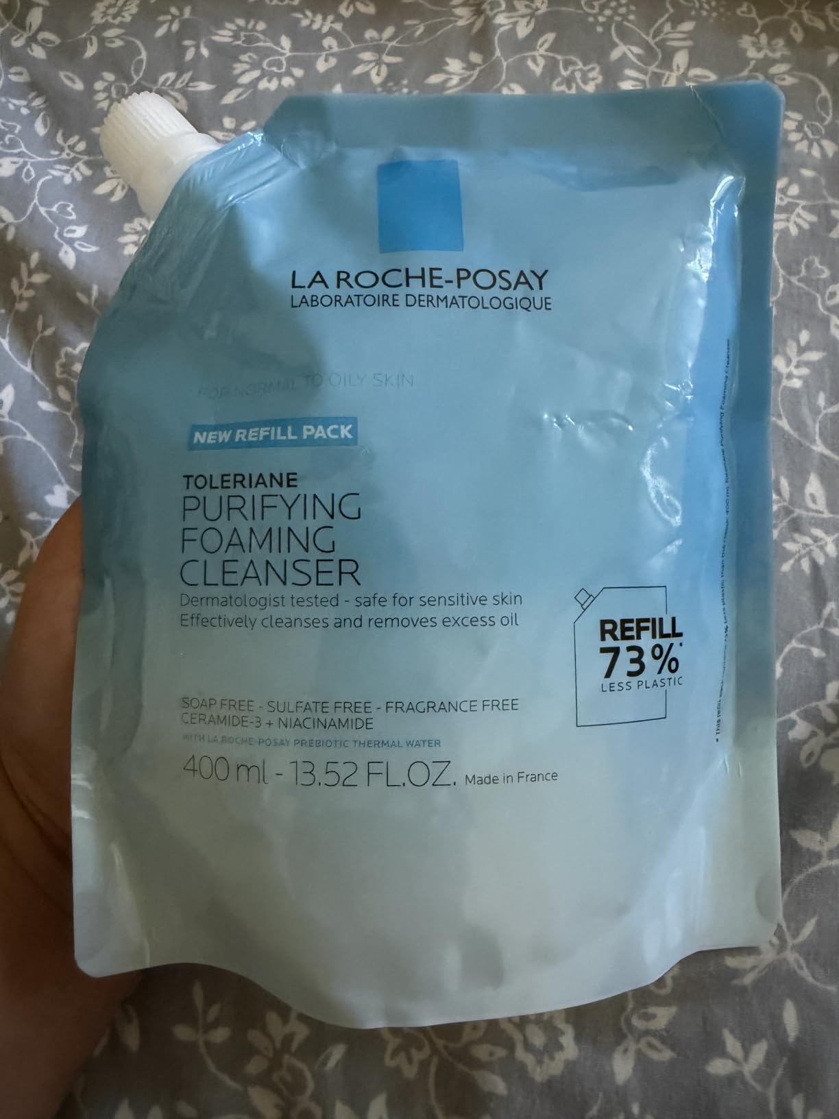 La Roche-Posay Toleriane Purifying Foaming Facial Cleanser, Oil Free Face Wash with Niacinamide + Ceramides, Pore Cleanser Safe For Sensitive Skin customer photo 1