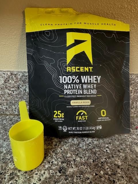 Ascent 100% Whey Protein Powder - Post Workout Whey Protein Isolate, Zero Artificial Flavors & Sweeteners, Soy & Gluten Free, 5.5g BCAA, 2.6g Leucine, Essential Amino Acids, Vanilla Bean 2 lb customer photo 1