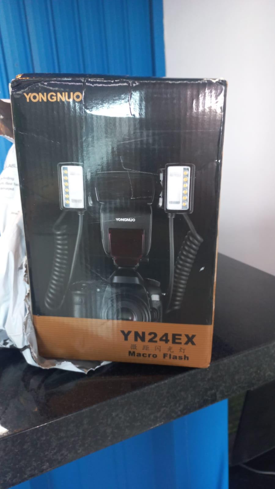 YONGNUO YN-24EX TTL Macro Ring Flash LED Macro Flash Speedlite with 2pcs Flash Head and 4pcs Adapter Rings for Canon customer photo 1