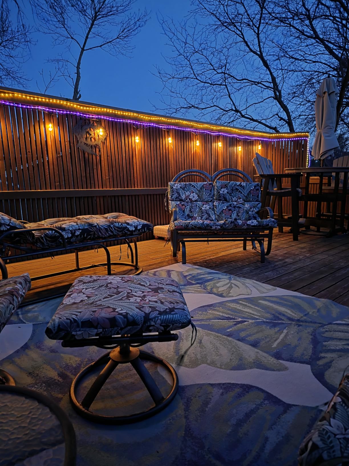 Enbrighten Vintage Outdoor String Lights, 24ft, 12 RGB Acrylic Bulbs, Weatherproof, RF Remote Control, Perfect for Holidays, Gameday, Parties, and More, 37791 customer photo 1