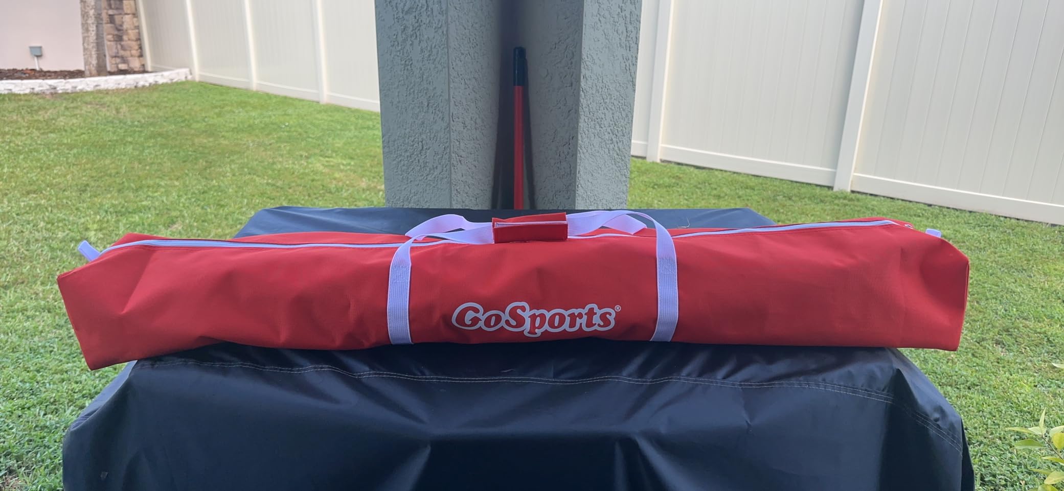 GoSports 7 ft x 7 ft Baseball & Softball Nets - Practice Hitting & Pitching Net with Bow Type Frame, Carry Bag and Strike Zone, Great for All Skill Levels customer photo 2