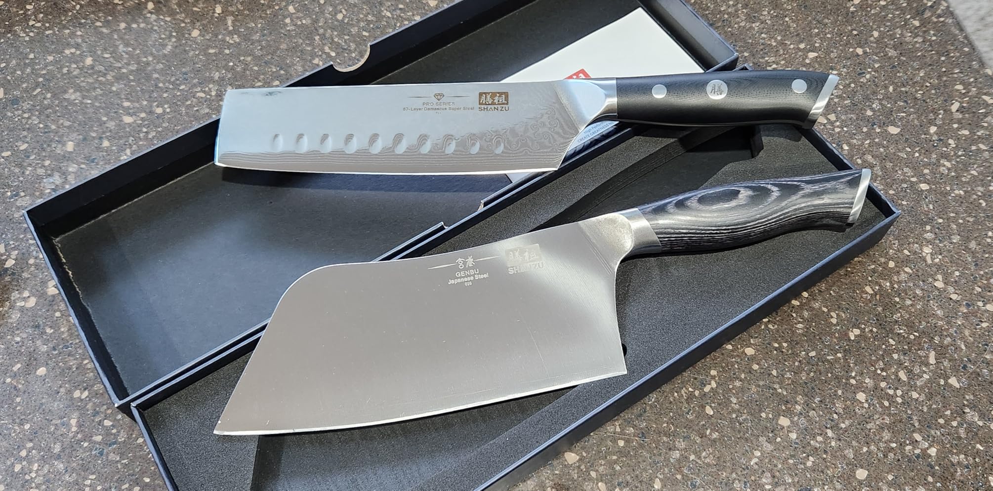 SHAN ZU Chef Knife 8 Inch Japanese Steel Damascus Kitchen Knife, Professional Kitchen Knives Sharp High Carbon Super Steel Kitchen Utility Knife customer photo 2