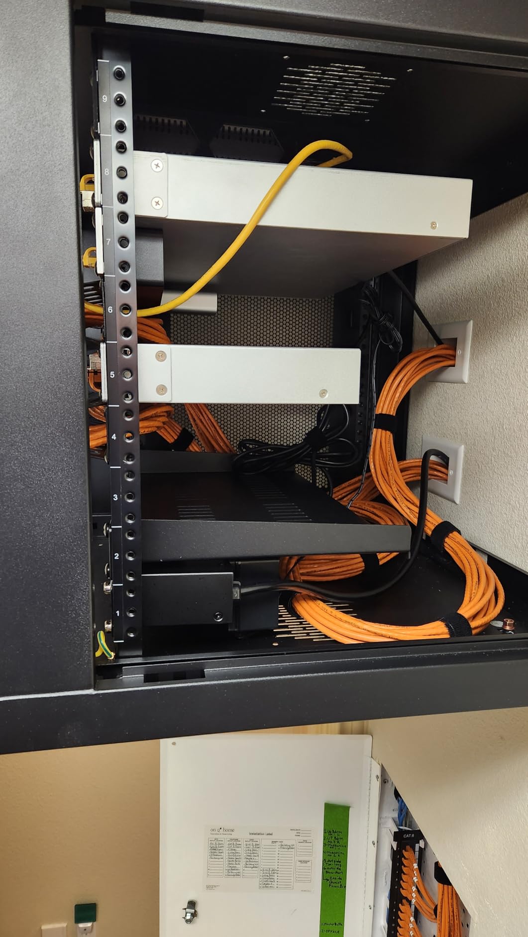StarTech.com 2-Post 6U Wall Mount Network Cabinet w/ 1U Shelf, 19
