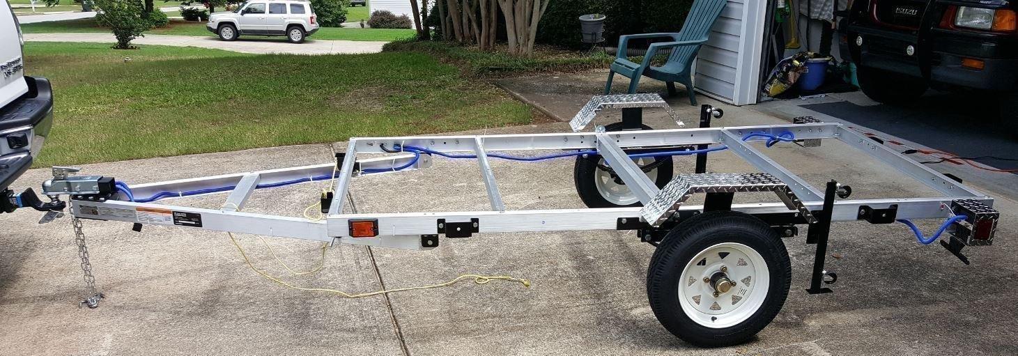 Ultra-Tow 4ft. x 8ft. Folding Aluminum Utility Trailer Kit - 1170-Lb. Load Capacity customer photo 2