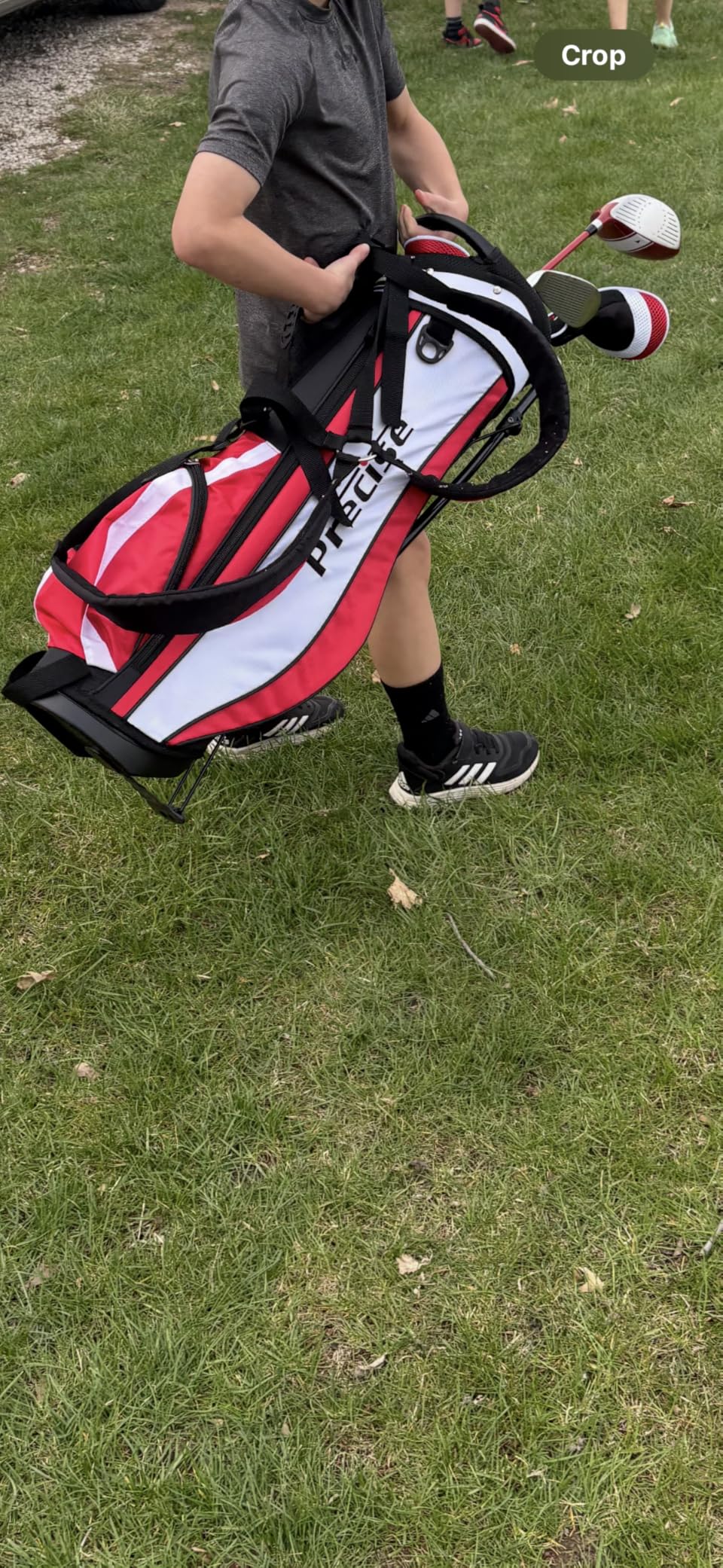 Precise X7 Kids Golf Clubs Set - Boys' & Girls' Junior Golf Set with Lightweight Graphite Shafts, Hybrid, Putter & Stand Bag customer photo 2