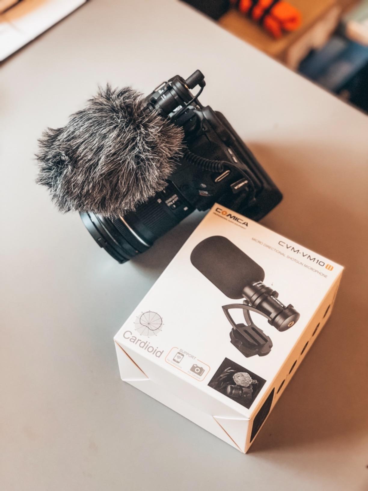 Comica CVM-VM10II Professional Video Microphone with Shock Mount, Deadcat, Compact Shotgun Mic Compatible with iPhone, DSLR Camera, Android Smartphones - Perfect for TikTok YouTube Vlog customer photo 1