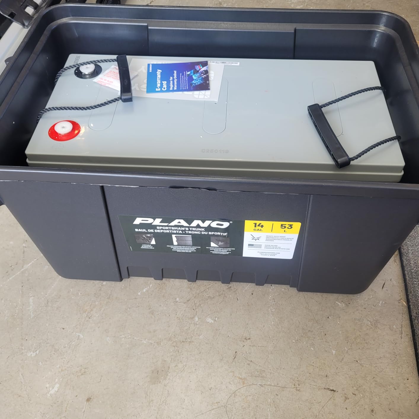 Renogy Deep Cycle AGM Battery 12 Volt 200Ah, 3% Self-Discharge Rate, 2000A Max Discharge Current, Safe Charge Most Home Appliances for RV, Camping, Cabin, Marine and Off-Grid System customer photo 1