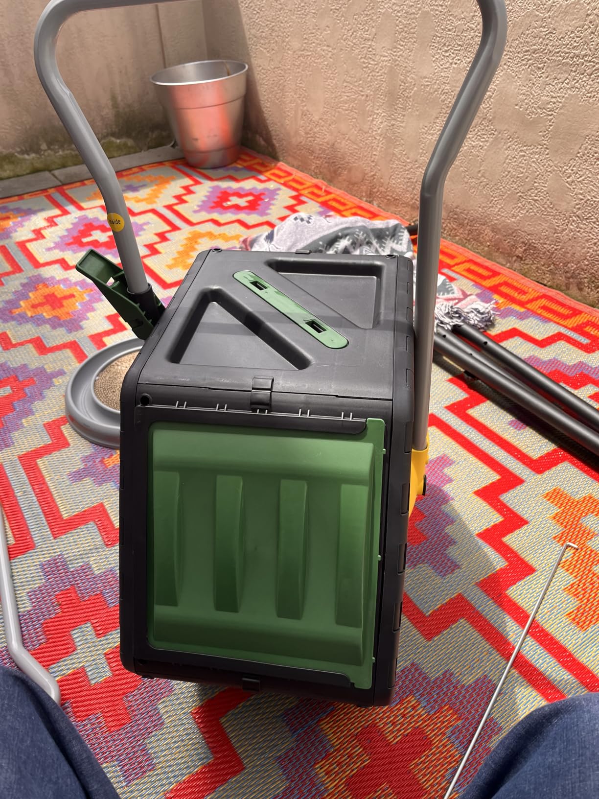 Miracle-Gro Dual Chamber Compost Tumbler - Easy-Turn, Heavy-Duty Outdoor Bin Composter (2x18.5 Gal/70L) customer photo 2
