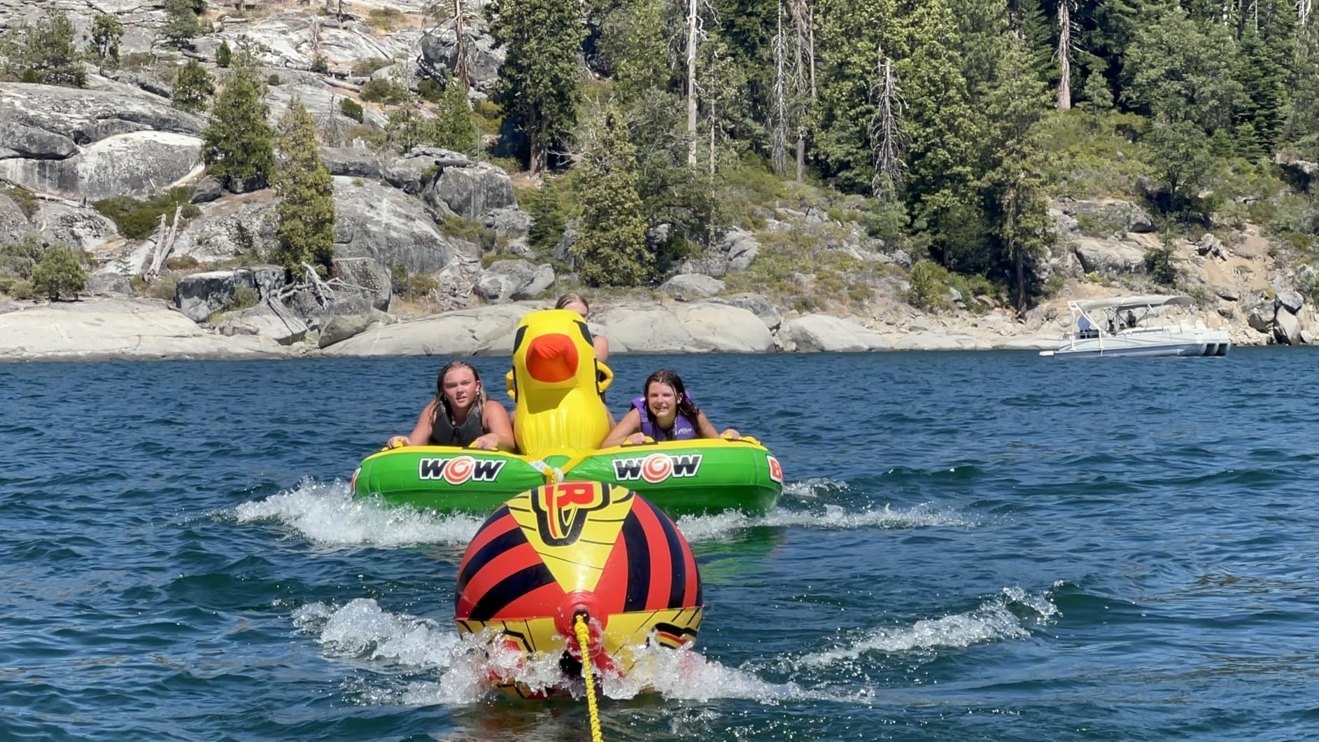 Wow Sports Big Ducky Towable Deck Tube, 1-3 Person, 510 lb Capacity, Duck Design, for Boating, Youth & Adults customer photo 1
