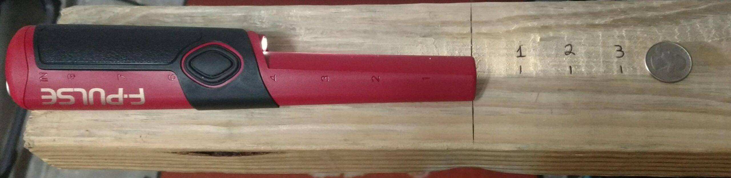 F-Pulse Waterproof Pinpointer Metal Detector, Red - Pulse Induction Technology for Deepest Detection, Long Battery Life, LED Light, vibrate & beep Modes for Precise Target Location customer photo 1