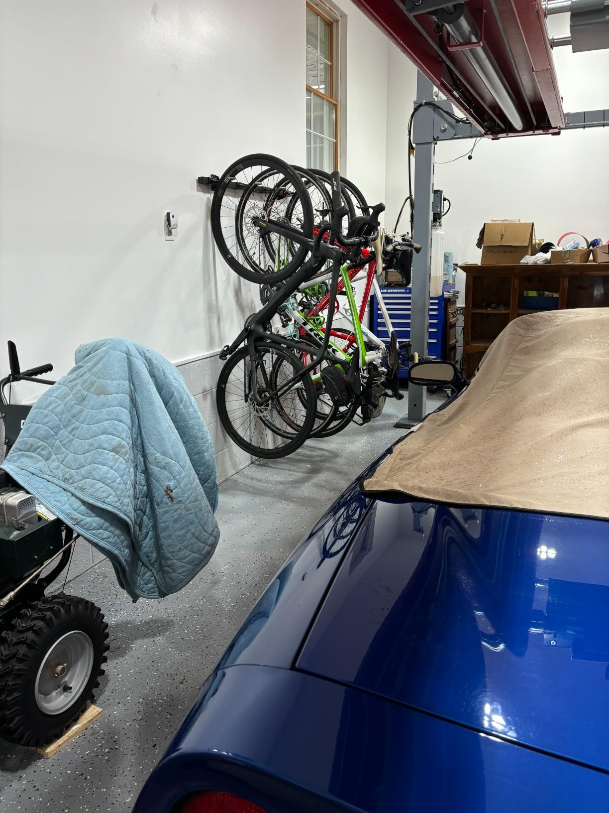 StoreYourBoard Bike Storage Rack - Heavy Duty Garage Bike Rack for 5 Bicycles, Space-Saving Vertical Bike Rack, Holds 300 lbs customer photo 1