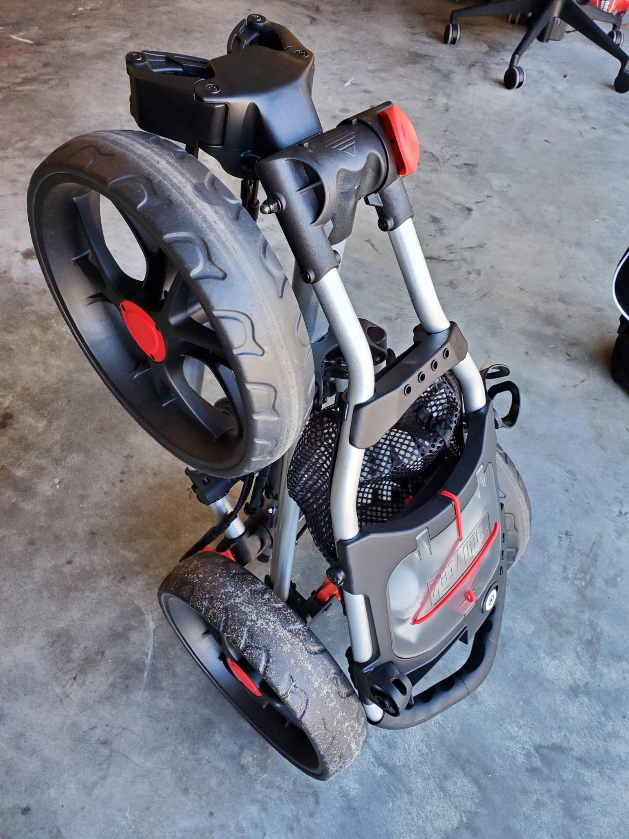 Caddytek CaddyLite 15.3 V2 Golf Push Cart - Lightweight Foldable Aluminum Cart with EVA Wheels, Foot Brake, Adjustable Handle customer photo 2