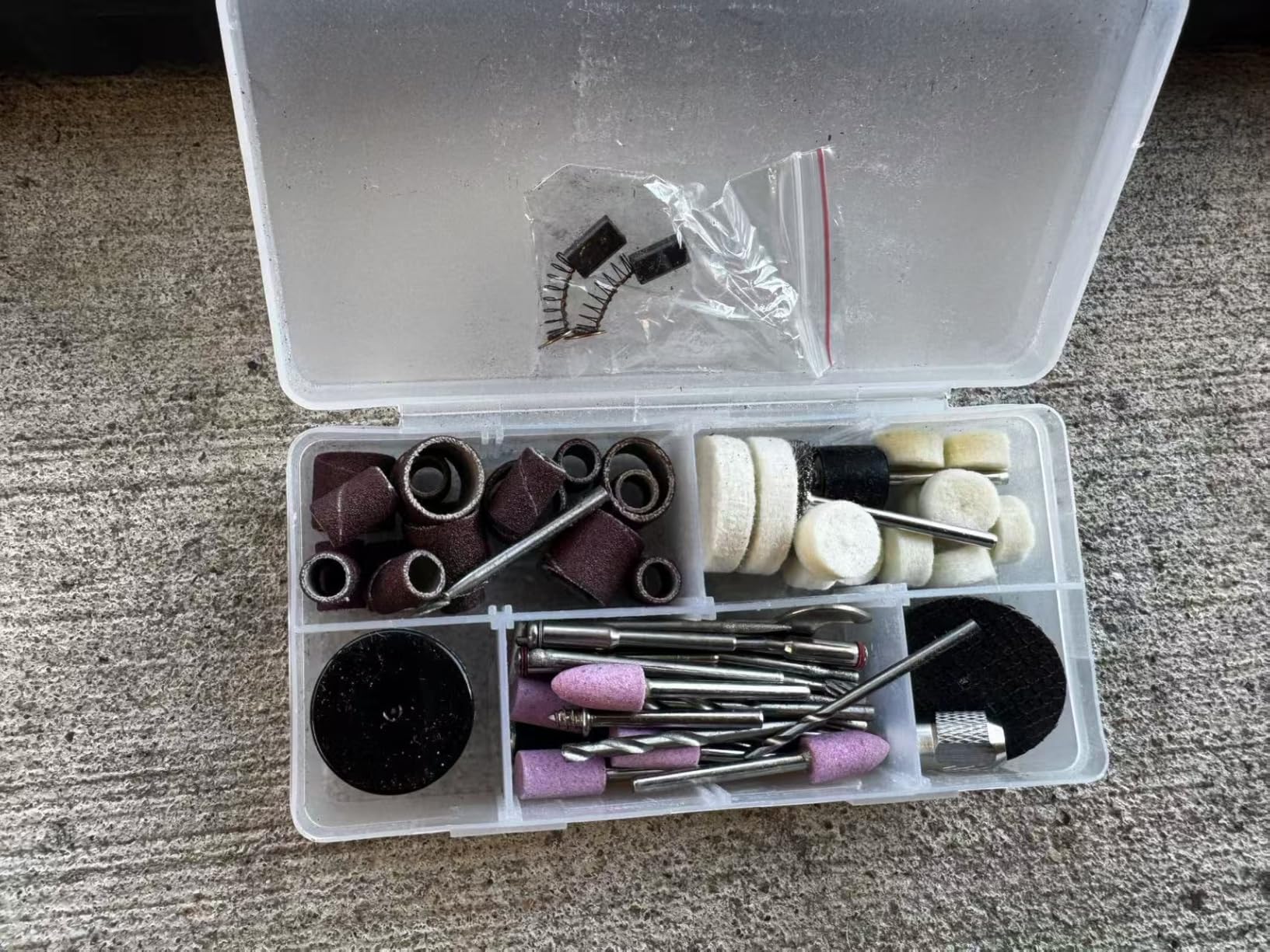 GOXAWEE Rotary Tool Kit with MultiPro Keyless Chuck and Flex Shaft -140pcs Accessories Variable Speed Electric Drill Set for Handmade Crafting Projects and DIY Creations customer photo 2