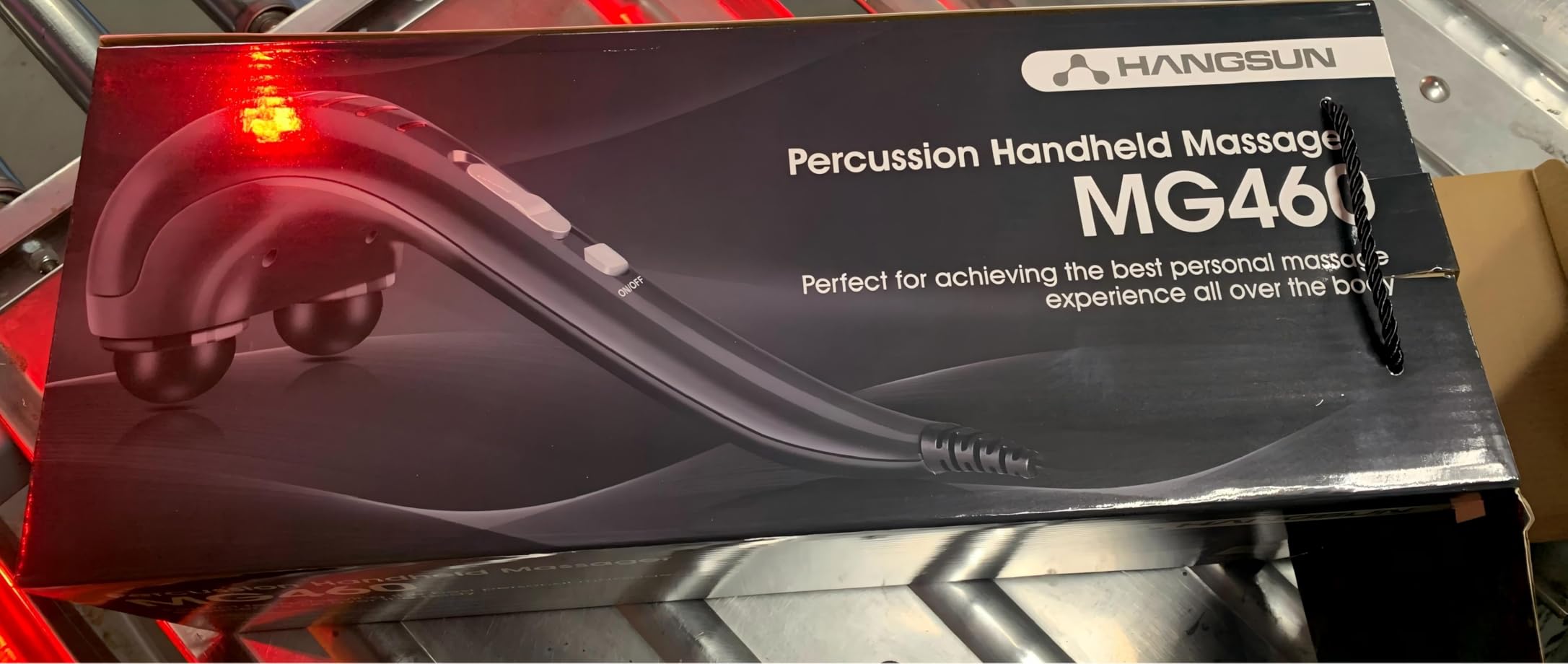HANGSUN Handheld Neck Back Massager for Pain Relief Deep Tissue, Electric Double Head Percussion Massage MG460 for Shoulder, Leg, Foot, Muscles, Full Body customer photo 1