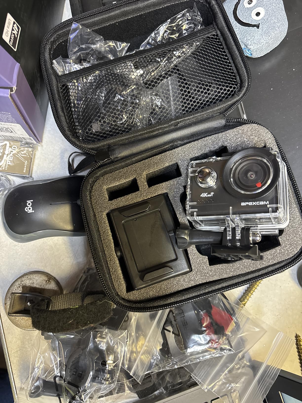 Apexcam M80 AIR 4K 60FPS 64MP EIS WiFi Action Camera Waterproof Underwater Camera 40M Sport Camera customer photo 1