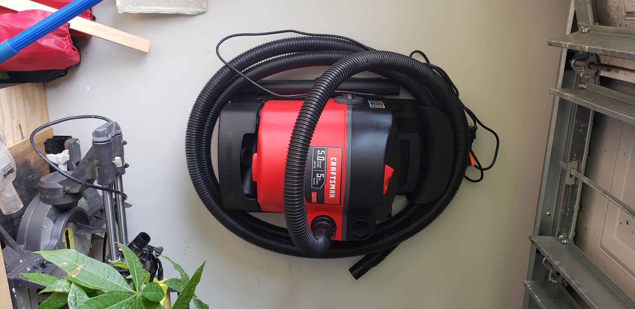 CRAFTSMAN CMXEVBE17925 5 Gallon 5.0 Peak HP Wet Dry Vac, Portable and Wall-Mountable Shop Vacuum with Filter, 2 Hoses and Attachments for Garage and Automotive Cleaning customer photo 1