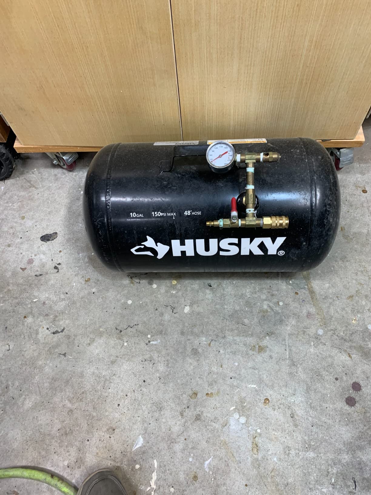 STEALTH Air Tank, High-Pressure 10-gallon Air Tank with Maximum 225PSI Pressure, 5 Quick Connect Couplers, Rubber Reinforced Handle Design (Blue, SAA-110T) customer photo 1