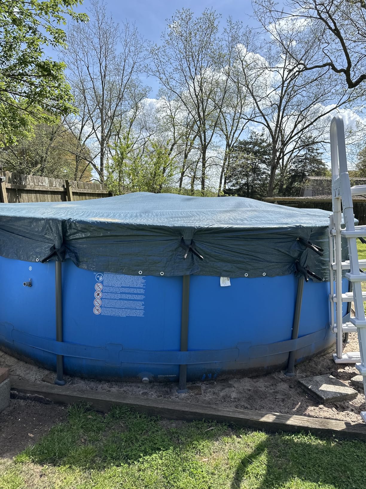 Winter Block 18 ft Round Pool Winter Cover for Above Ground Pools - 8-Year Warranty, Cold and UV Resistant, Weatherproof and Durable, Winch & Cable Included customer photo 2