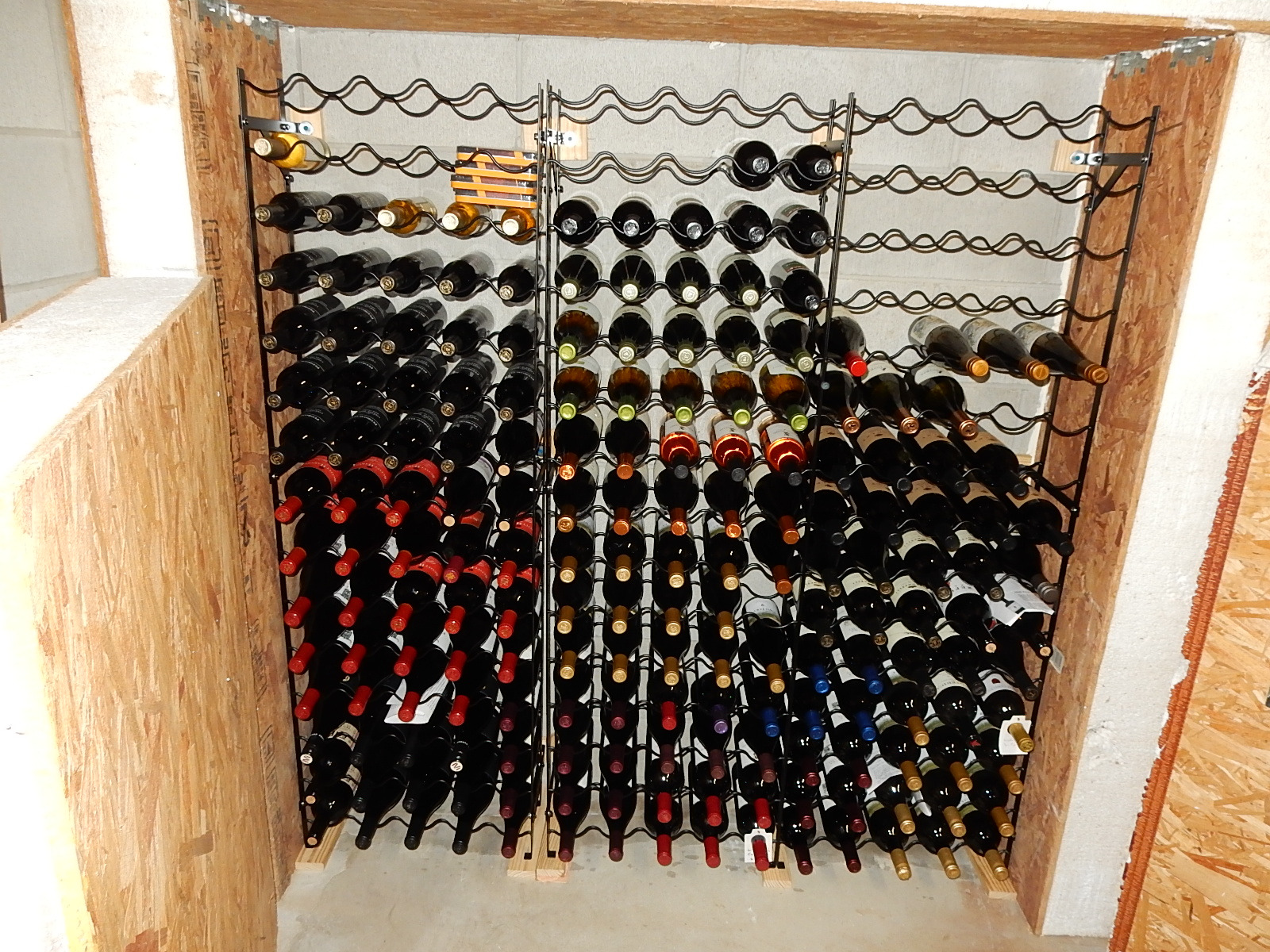 Sorbus Wine Rack Freestanding Floor - Wine Bottle Holder Holds 150 Bottles of Wine - 150 Bottle Capacity Wine Storage for Any Bar, Wine Cellar, Kitchen, Dining Room customer photo 2