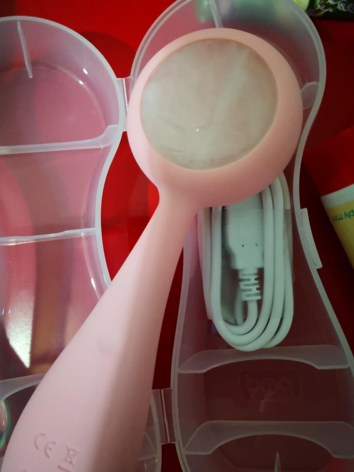 PMD Beauty Clean Pro - Electric Facial Cleansing Brush, Smart Facial Device with Silicone Brush & Heated Anti-Aging Aluminum, Gemstone, Precious Metal Massager customer photo 1