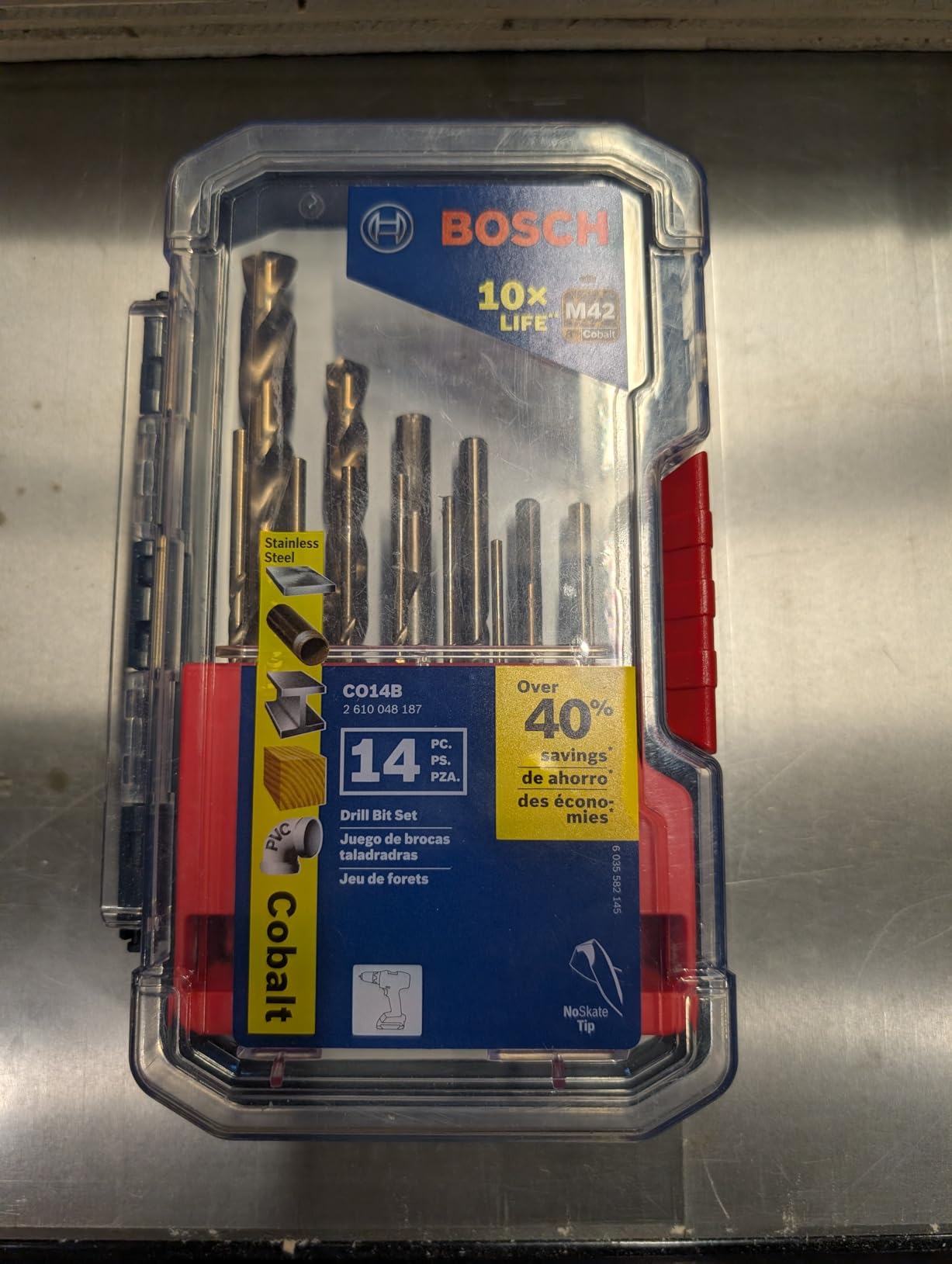 CO14B 14-Piece Assorted Set with Included Case - Cobalt M42 Metal Drill Bits with Three-Flat Shank for Drilling Applications in Stainless Steel, Cast Iron, Titanium, and Light-Gauge Metal customer photo 2