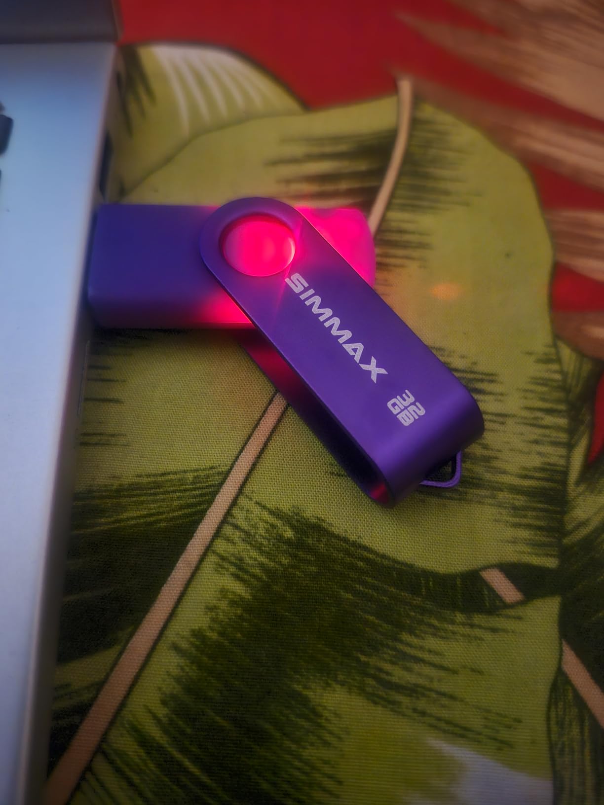 SIMMAX 32GB Memory Stick USB 2.0 Flash Drives Swivel Thumb Drive Pen Drive (32GB Purple) customer photo 2