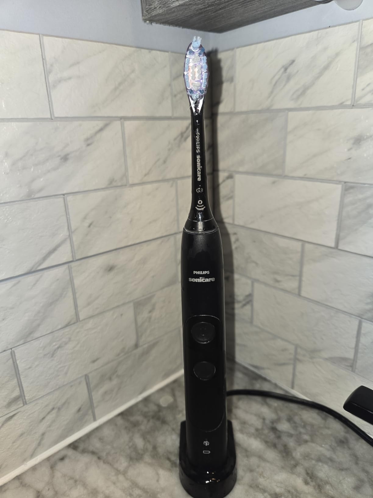 Philips Sonicare ExpertClean 7500 Pink, Rechargeable Electric Power Toothbrush, HX9690/07 customer photo 1