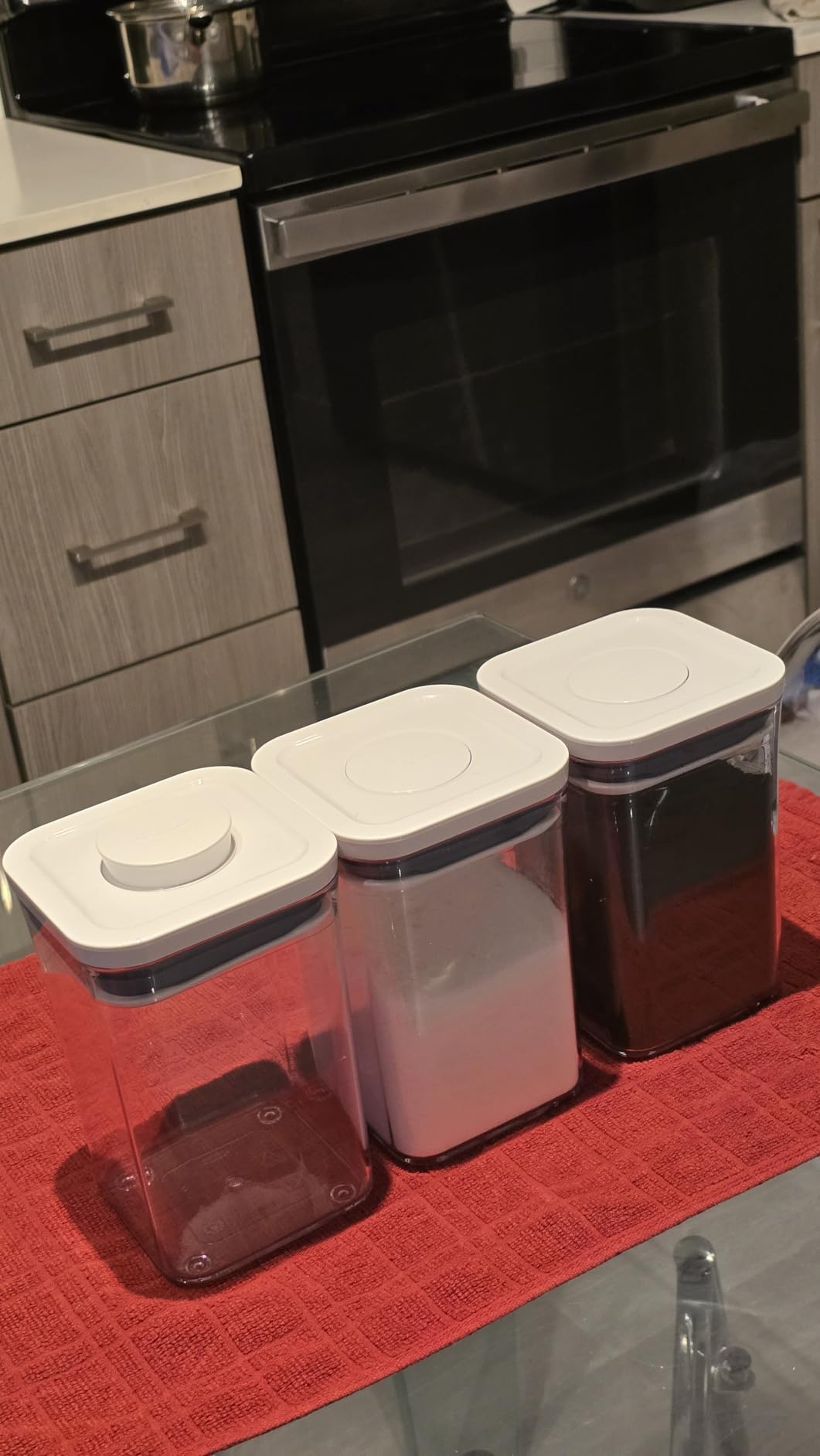 OXO Good Grips 3-PC Small Square Short POP Container Set customer photo 1