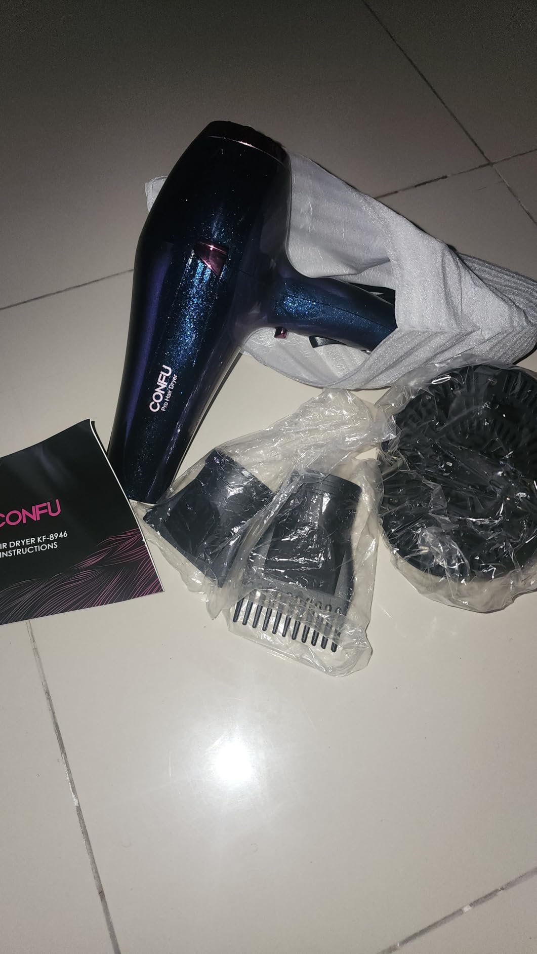 CONFU Hair Dryer Pro, Professional Ionic Salon Blow Dryer, 5X Fast Drying, 1875 Watts customer photo 2