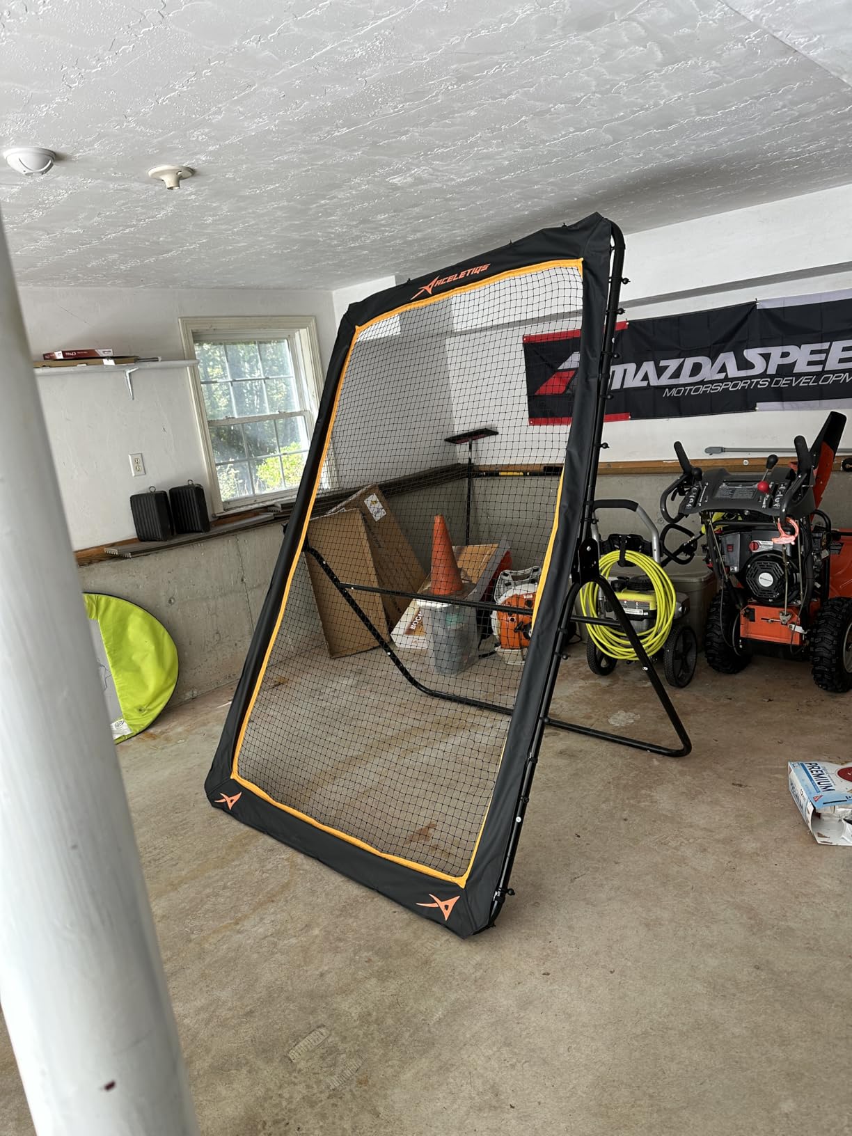 ACELETIQS Lacrosse Rebounder for Backyard 5x7 Feet Baseball Rebounder Volleyball Rebounder - Lacrosse Ball Pitchback, Throwback, Bounce Back Training Wall [Carry Bag Included] customer photo 1