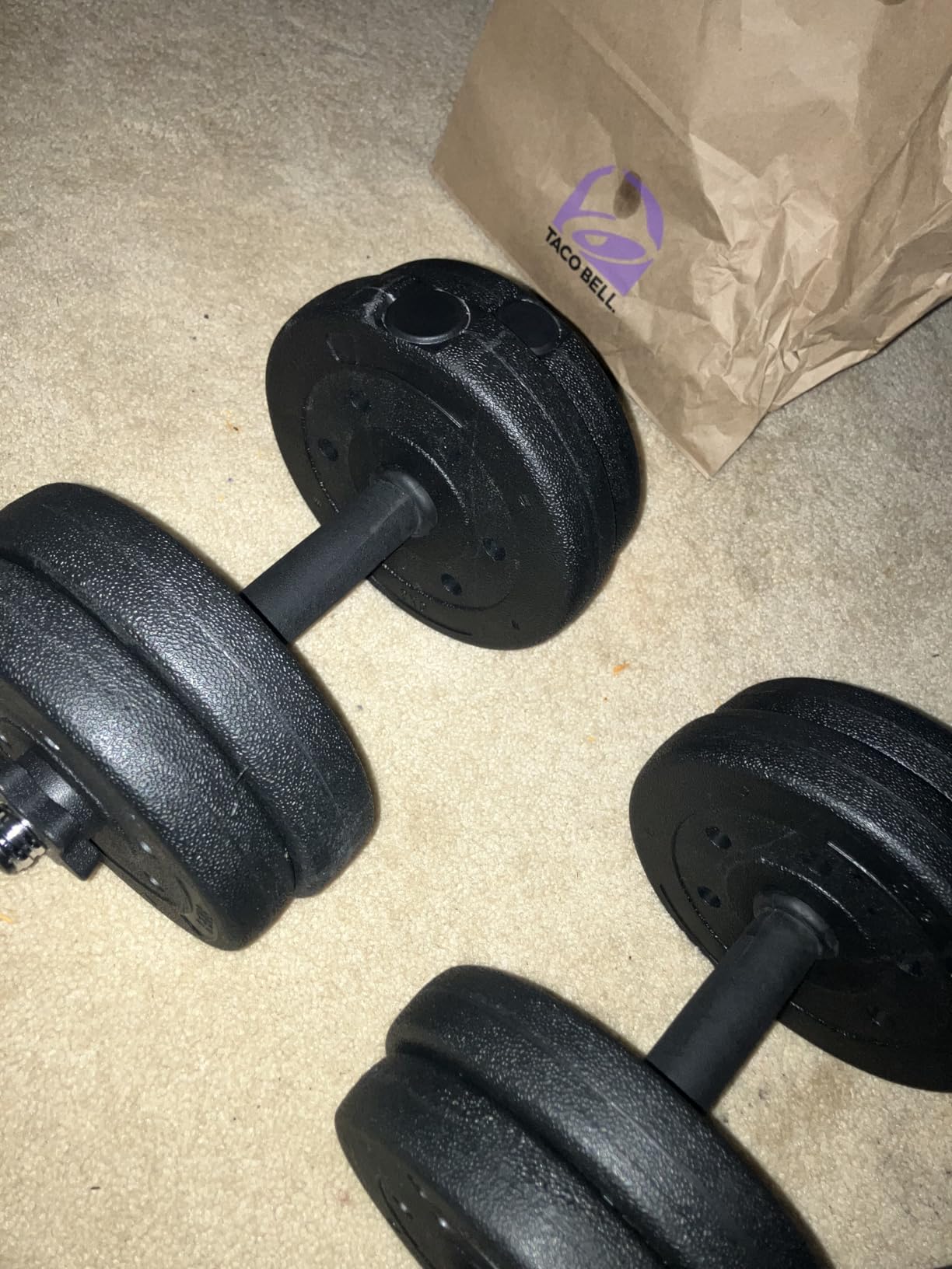Yaheetech Adjustable Dumbbell Sets Free Weights for Women Men Beginner Dumbbells Changeable Home Gym Apartment Exercise & Fitness Equipment Black customer photo 1