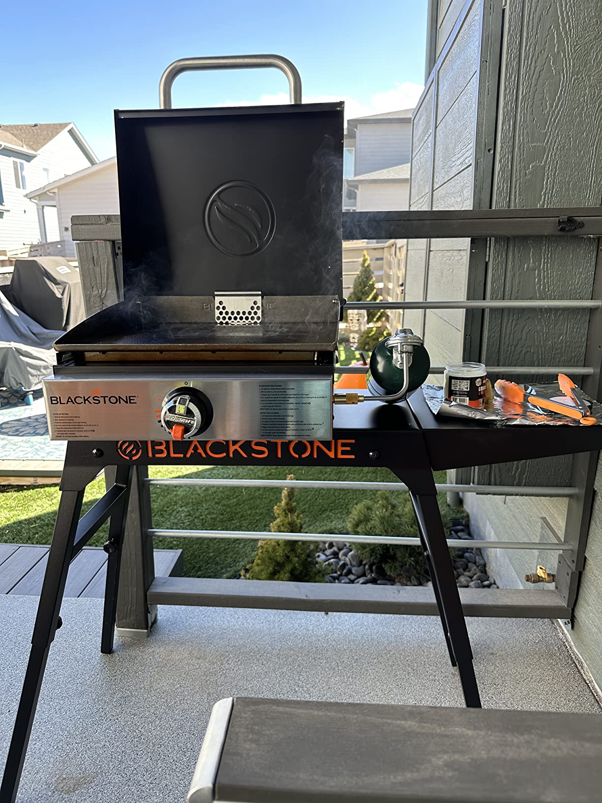 Blackstone 1814 Stainless Steel Propane Gas Portable Flat Top Griddle Grill Station, 17 Inch, Tabletop customer photo 1