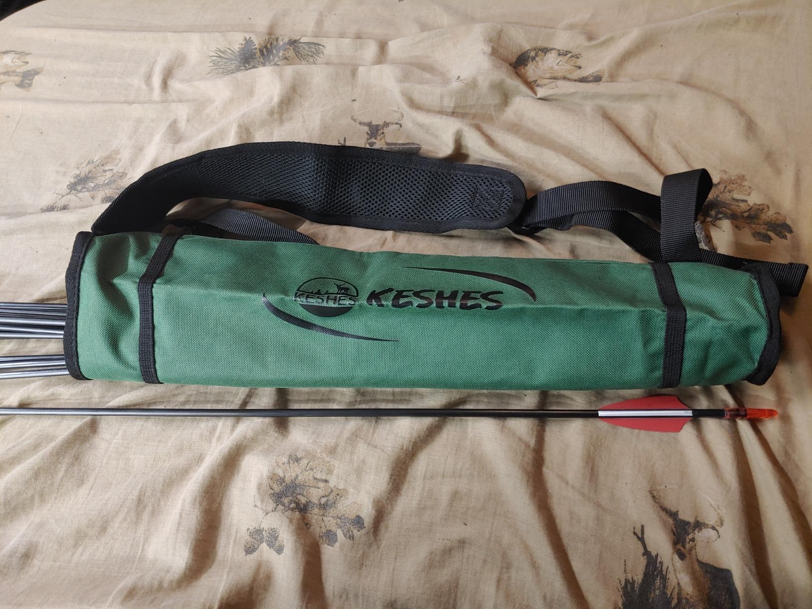 Archery Back Arrow Quiver Holder - Adjustable Quiver for Arrows with Shoulder Strap and Belt Clip - Ideal for Bow Hunting & Target Practice for Youth & Adults customer photo 1