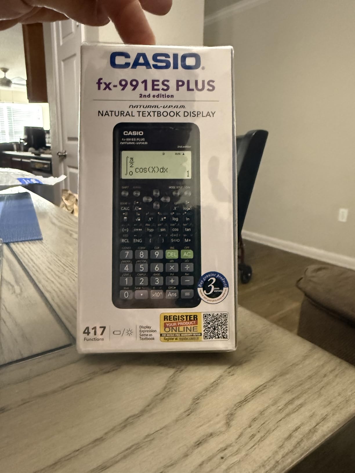 Casio fx-991ES Plus 2 Scientific Calculator with 417 Functions and Natural Display customer photo 1