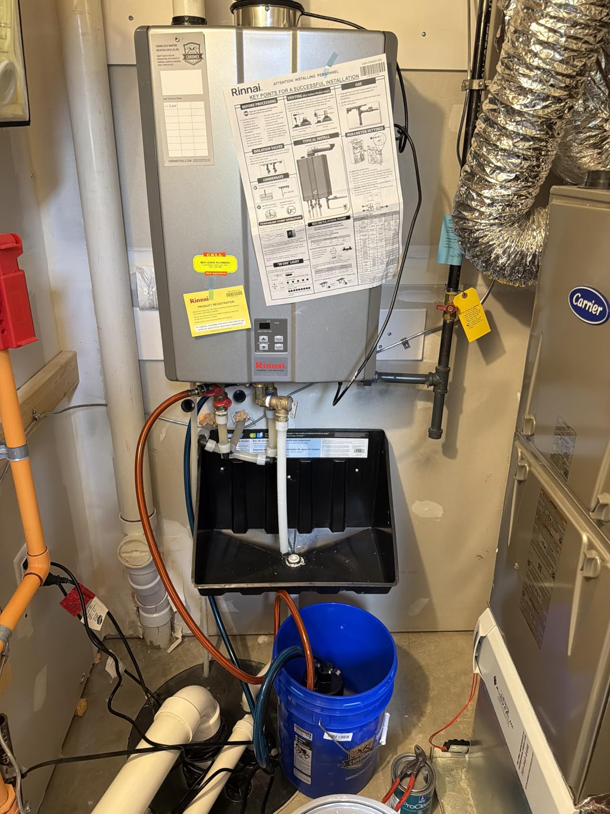 Chromex Tankless Water Heater Flush Kit with NSF Certified Liquid Descaling Solution and 1/6HP Extra Strength Pump customer photo 2