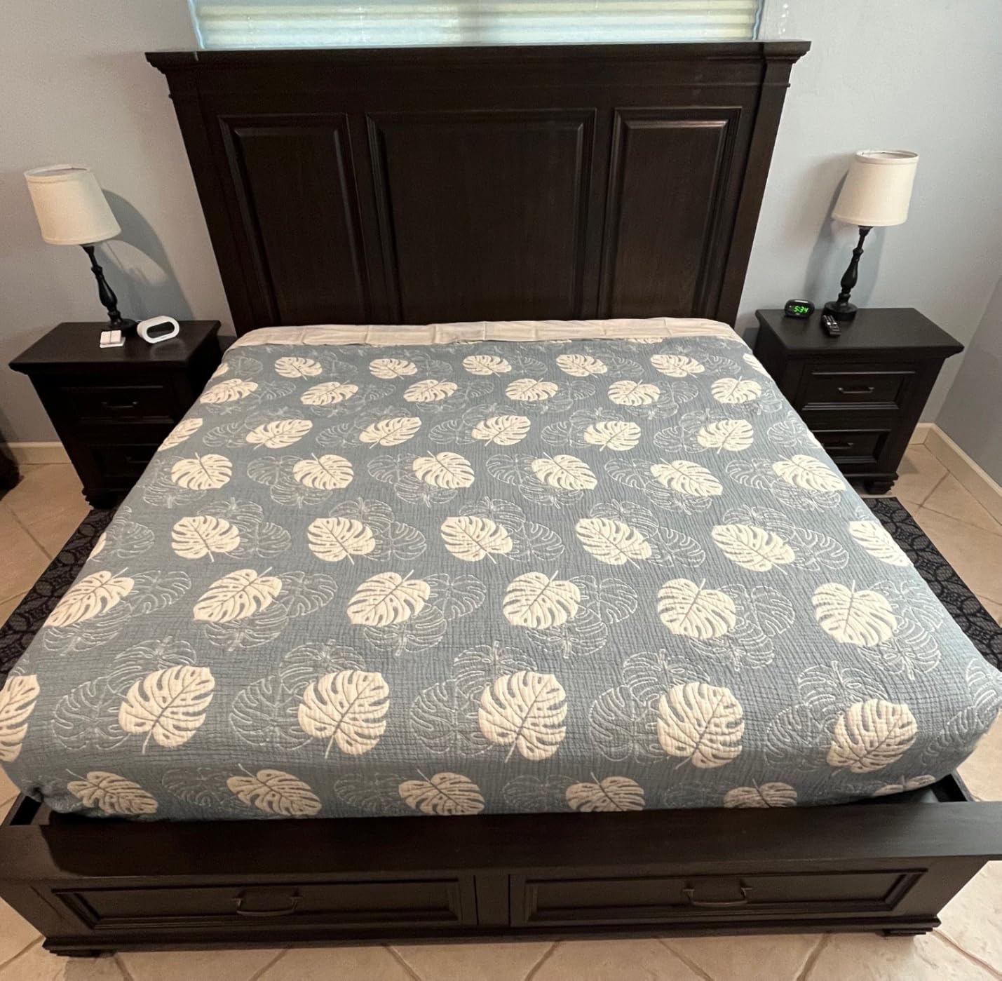 California Design Den King Size Sheets Set - Soft 100% Organic Cotton, Crisp Percale Sheets with Deep Pockets, Breathable and Durable Bedding Set - White customer photo 1