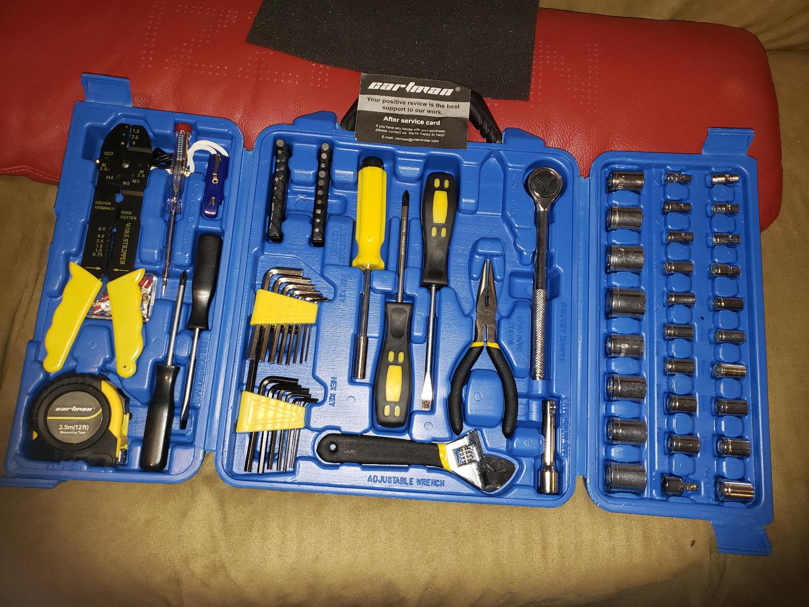 CARTMAN 205 Piece Ratchet Wrench Tool Set 1/4