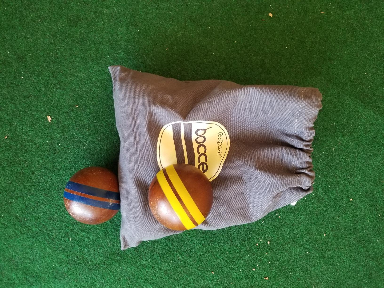 GoSports 100mm Hardwood Bocce Set with 8 Premium 12 oz Wood Balls, Pallino, Case and Measuring Rope customer photo 2