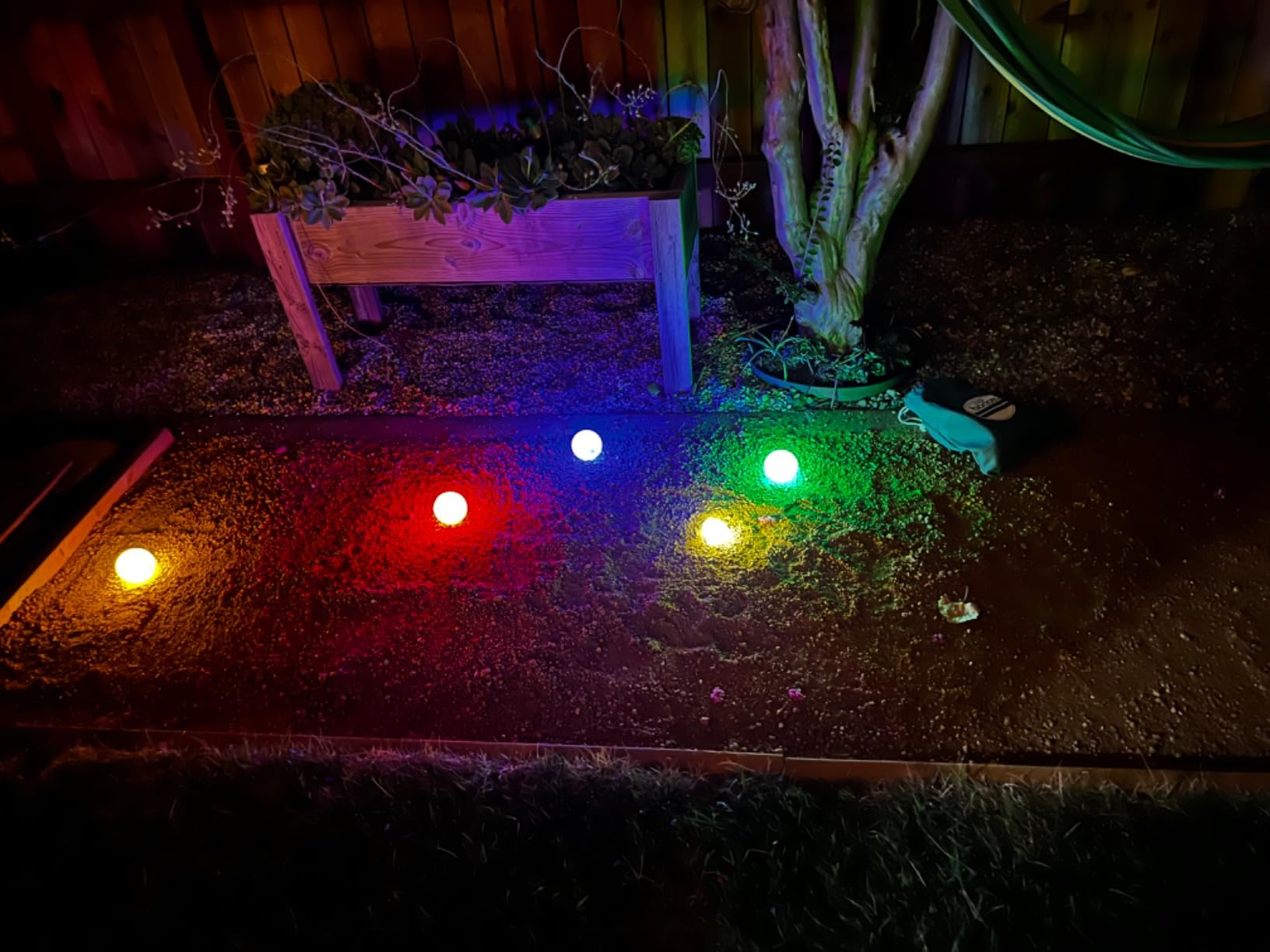 GoSports LED Bocce Ball Game Set - Includes 8 Light Up Bocce Balls, Pallino, Case and Measuring Rope - Choose 85mm or 100mm customer photo 1