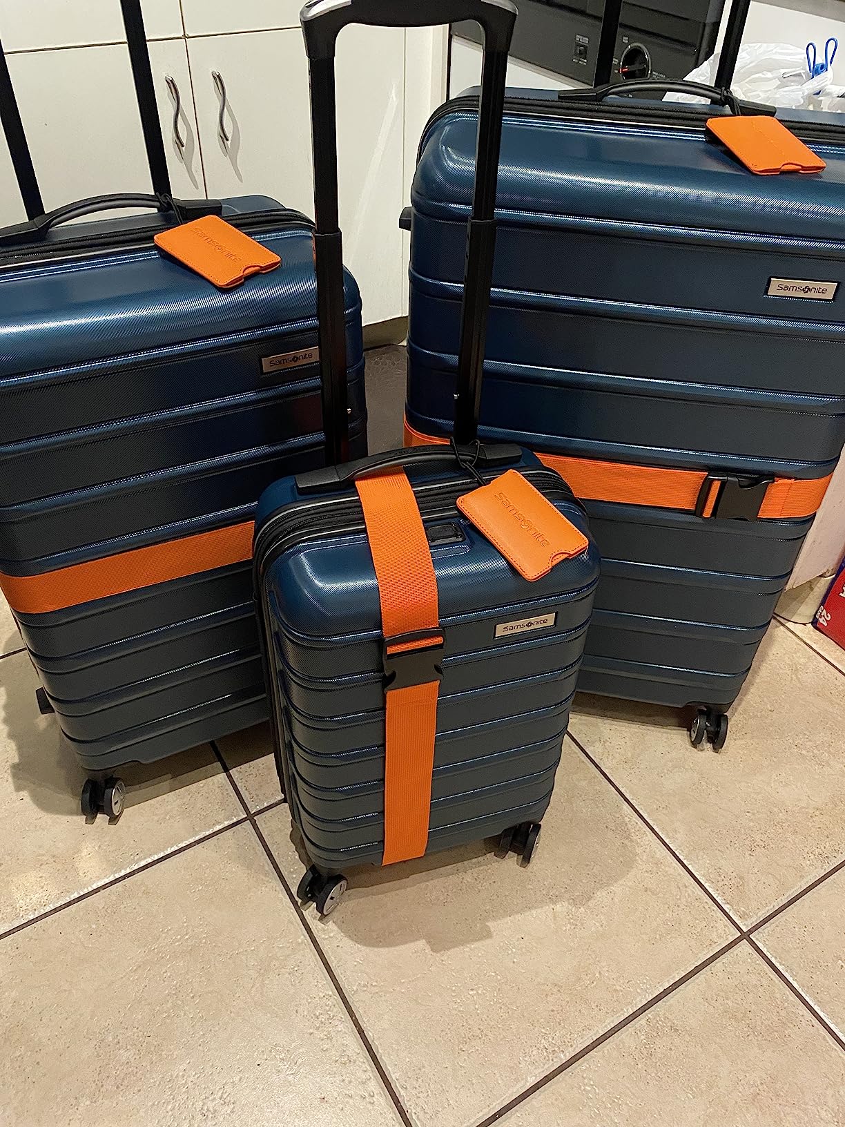Samsonite Omni 2 Hardside 3 Piece Set - Includes Global Carry-On, Medium, & Large Checked Suitcases - 360° Dual Spinner Wheels - Integrated TSA Lock & Expansion - Amazon Exclusive - Nova Teal customer photo 2