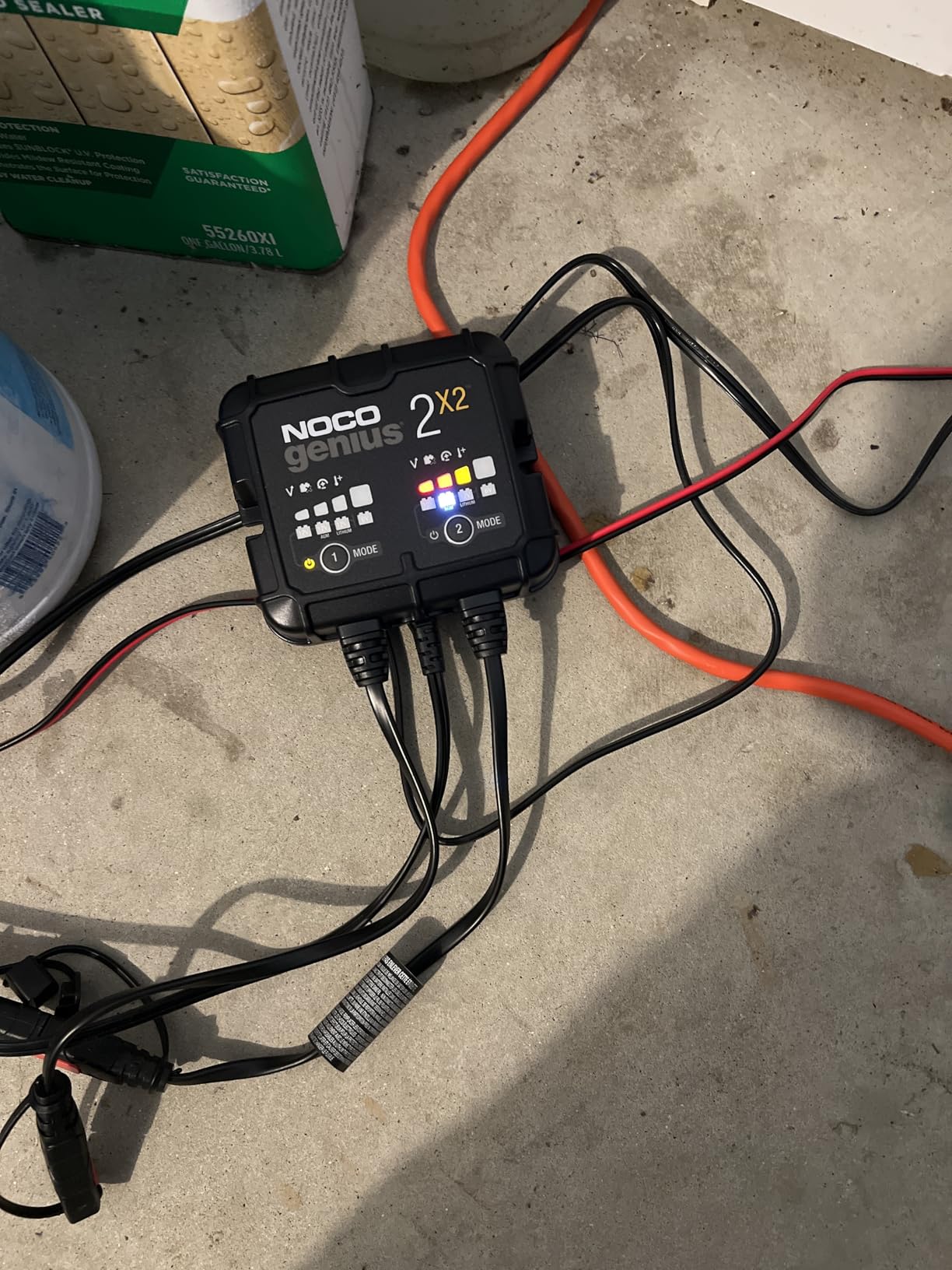 NOCO GENIUS2X2: 4A 2-Bank Smart Battery Charger (2A/Bank) - 6V/12V Automatic Maintainer, Trickle Charger & Desulfator with Overcharge Protection & Temperature Compensation - for Lead-Acid & Lithium customer photo 2