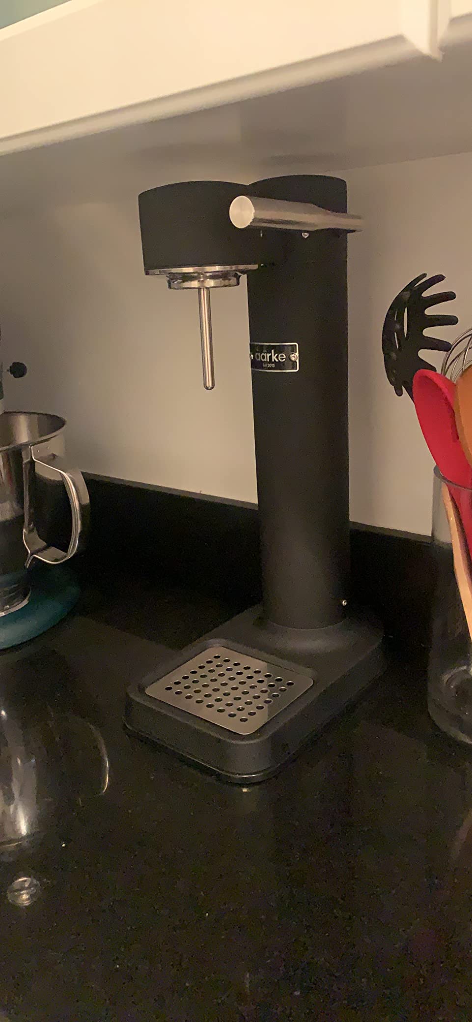 aarke - Carbonator III Premium Carbonator-Sparkling & Seltzer Water Maker-Soda Maker with PET Bottle (Matte Black) customer photo 2