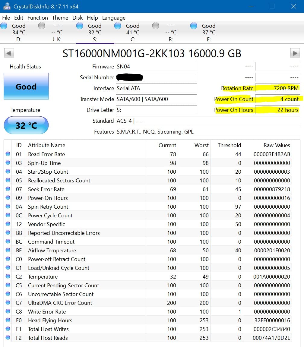 Seagate 16TB HDD Exos X16 7200 RPM 512e/4Kn SATA 6Gb/s 256MB Cache 3.5-Inch Enterprise Hard Drive (ST16000NM001G) (Renewed) customer photo 1