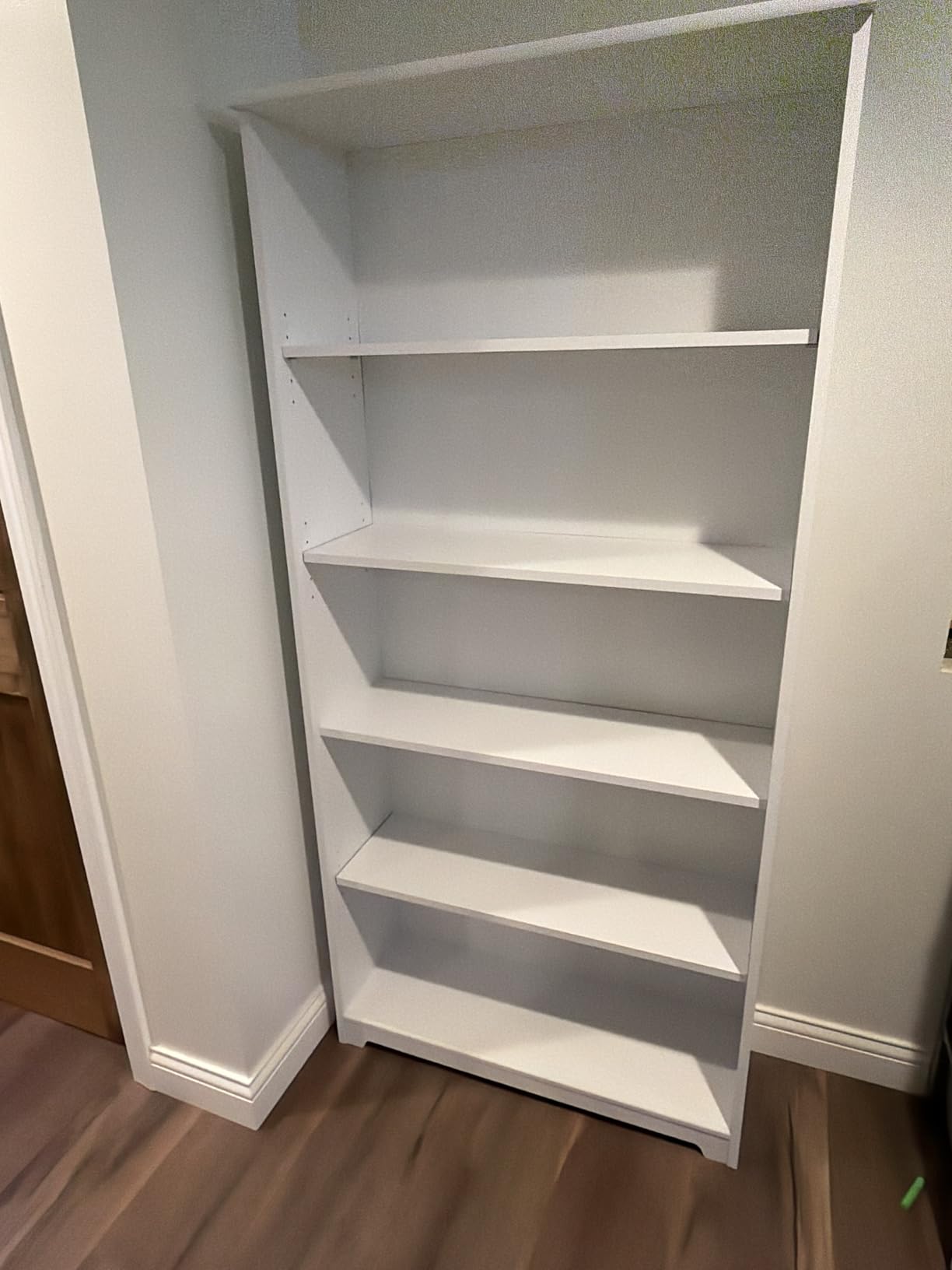 Bush Home Tall 5 Shelf Bookcase, Large Open Bookshelf, Sturdy Display Cabinet for Living Room or Home Office, Cabot Collection, Modern Gray customer photo 1