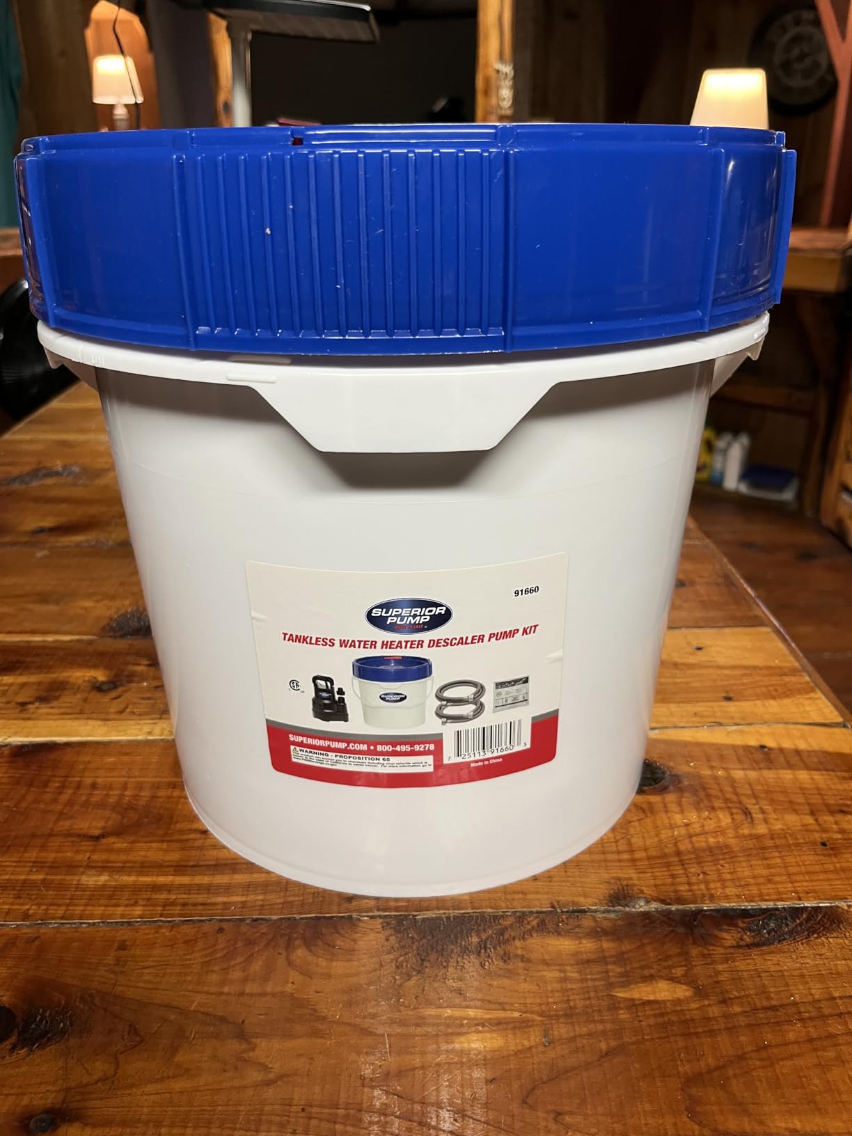 Superior Pump 91660 Tankless Water Heater Descaler Pump Kit with Non-toxic Descaler Solution, 3.5 Gallon, Deluxe customer photo 2
