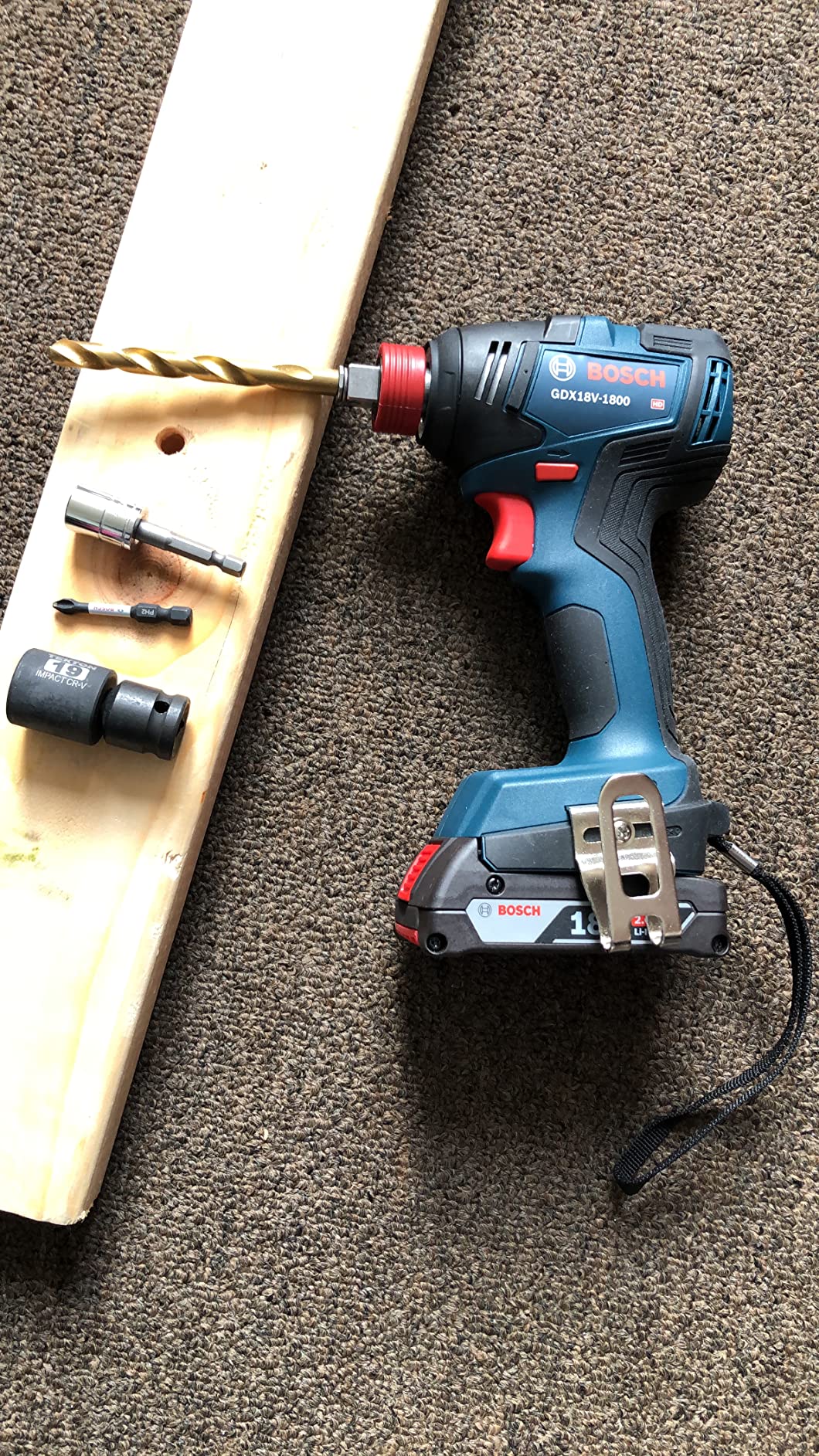 Bosch GDX18V-1800B12 18V Two-In-One 1/4 In. and 1/2 In. Bit/Socket Impact Driver/Wrench Kit with 2 Ah Standard Power Battery customer photo 2