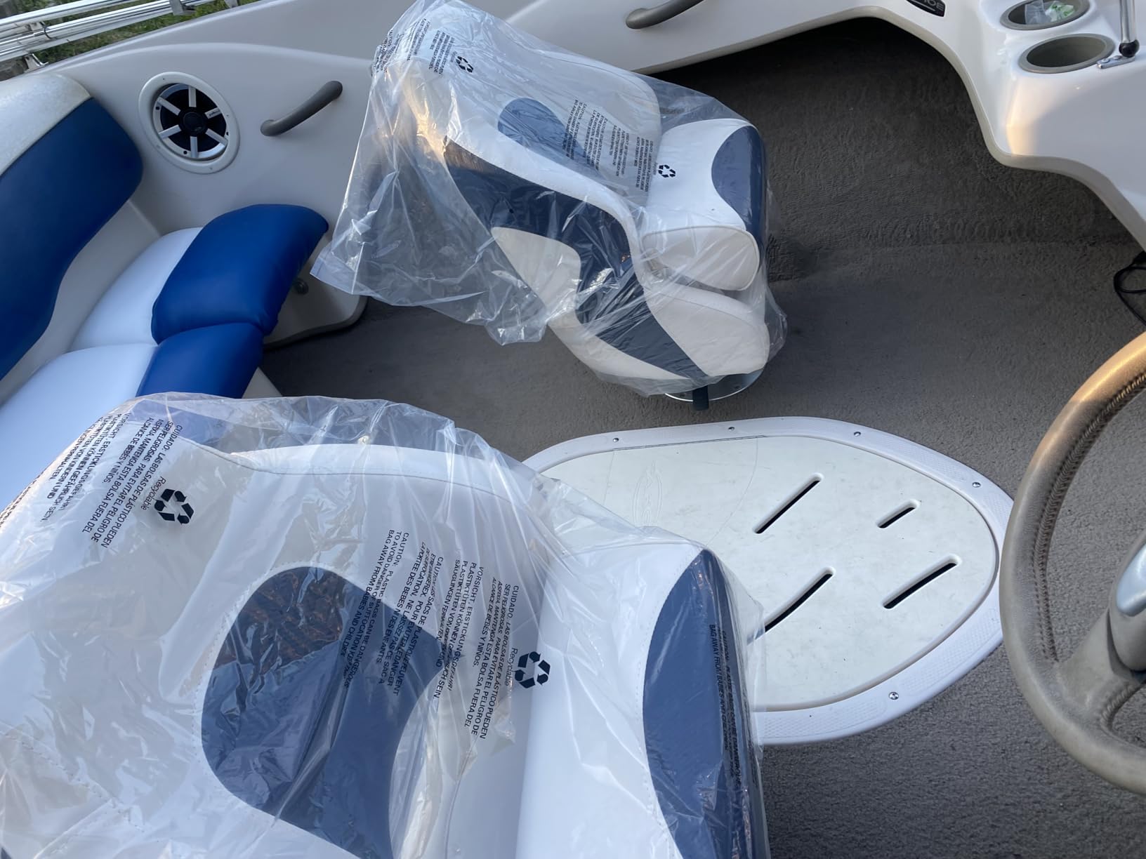 MSC Captain Boat Seat (White/White) customer photo 1