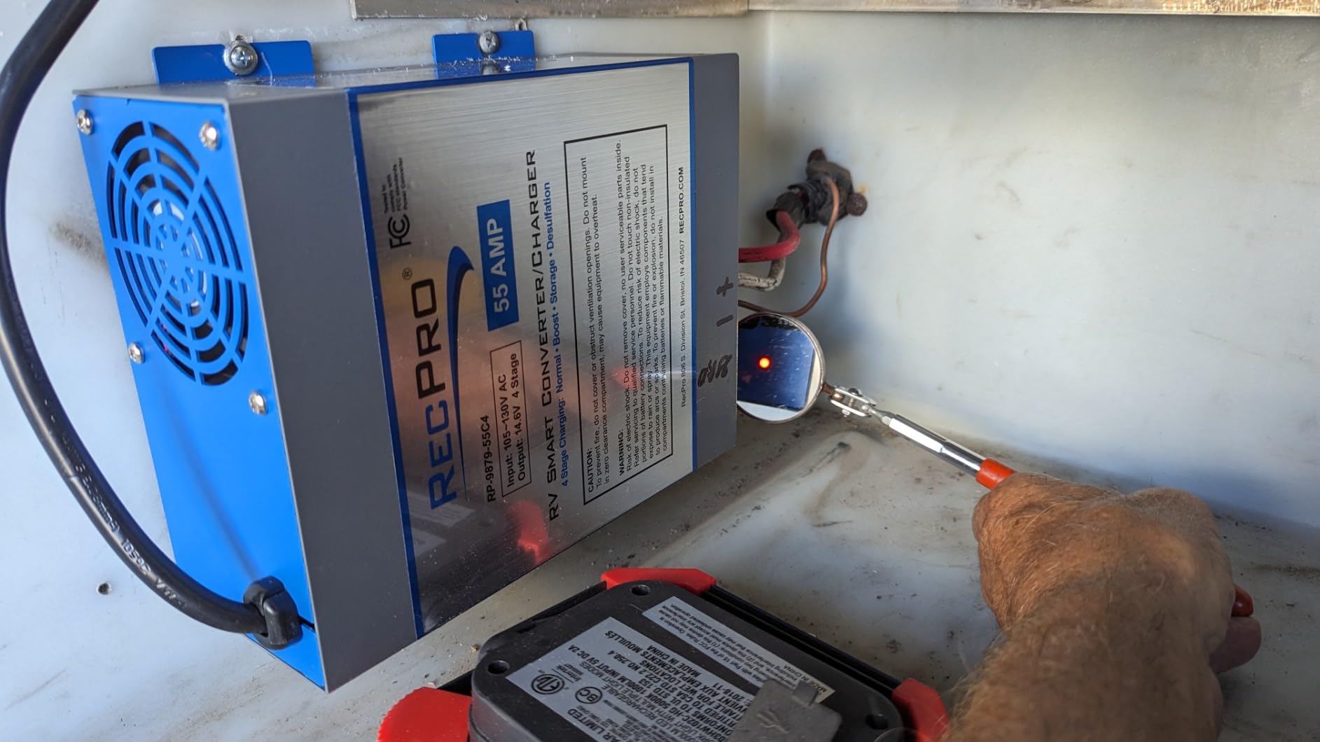 RecPro RV Converter 55 Amp | RV Power Converter & Battery Charger | 4 Stage Smart Charging | 120VAC to 12VDC | 13V to 16.5V Operating Range customer photo 2